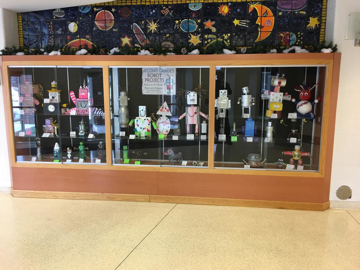 Robots on display at Bedford Elementary